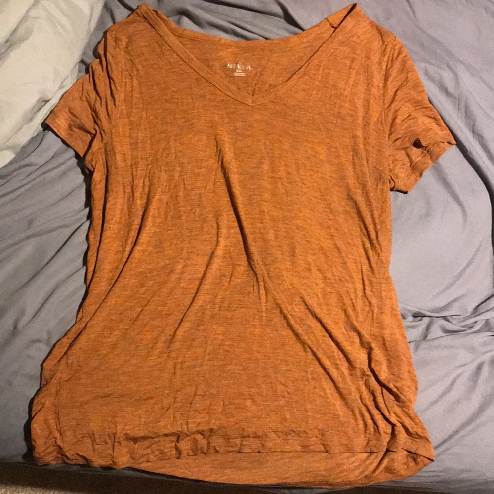 Burnt orange , v-neck top